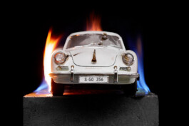 Porsche 356 on fire ©Oliver Sold 
