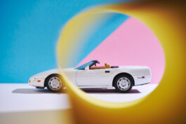 Paper craft scale model corvette ©Oliver Sold 